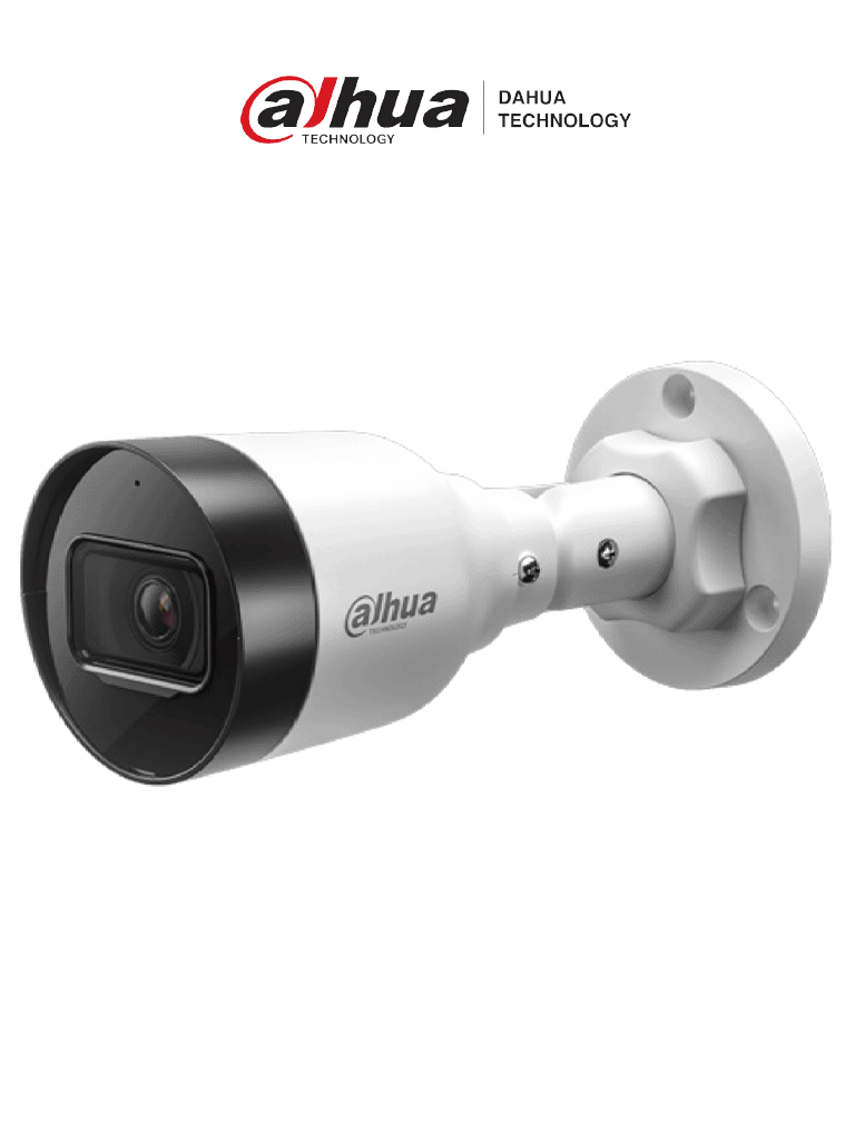 Imagen de DAHUA DH-IPC-HFW1431S1-A-S6 - Cámara IP Bullet de 4 Megapíxeles lente de 2.8 mm con ángulo de visión de 104 grados, IR de 30 m, compresión H.265+, micrófono integrado, PoE, WDR real y clasificación IP67, ideal para monitoreo exterior.