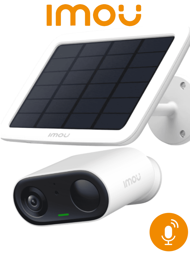 Imagen de IMOU CELLGOKit (Imou-KIT/IPC-B32N/FSP12)  - Kit de Cámara Wifi Cell Go con Batería de 3 Megapíxeles/ Panel Solar Incluido/ 2.8mm con 98 Grados de Apertura/ Audio 2 vías/ Memoria de 4GB Interna /  PIR Integrado/