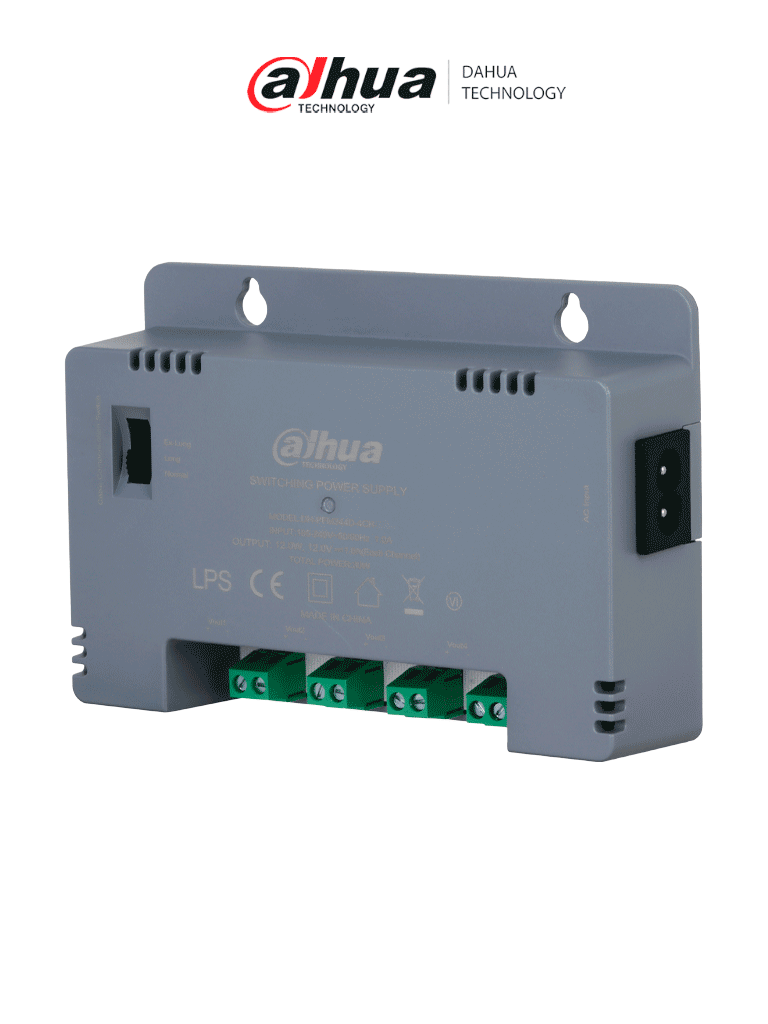 Imagen de DAHUA DH-PFM344D-4CH-US - Fuente de Poder de 12 vcd/ 2 Amperes/ Para 4 Cámaras/