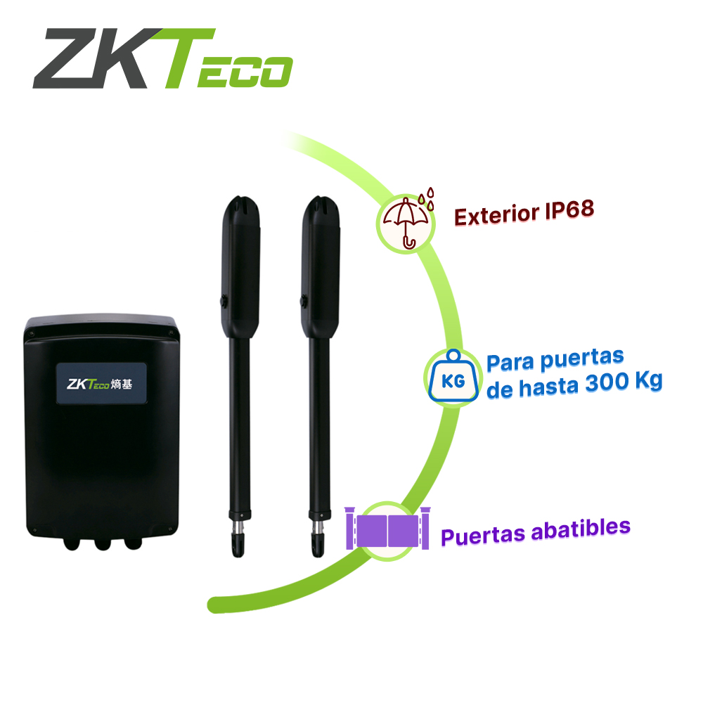 JUEGO DE BRAZOS MOTORIZADOS ZKTECO ZKSW400DC PARA PUERTAS BATIENTES DE UN PESO MAXIMO DE 380KG COMPATIBLE CON SOLUCIONES DE CONTROL DE ACCESO
// REQUIERE EXPERIENCIA PREVIA PARA LA INSTALACION //