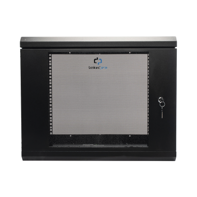 Gabinete de Pared de 9U con Puerta de Cristal Templado, 479.5 mm de Profundidad, Rack de 19'', Acero Reforzado Gris Mate