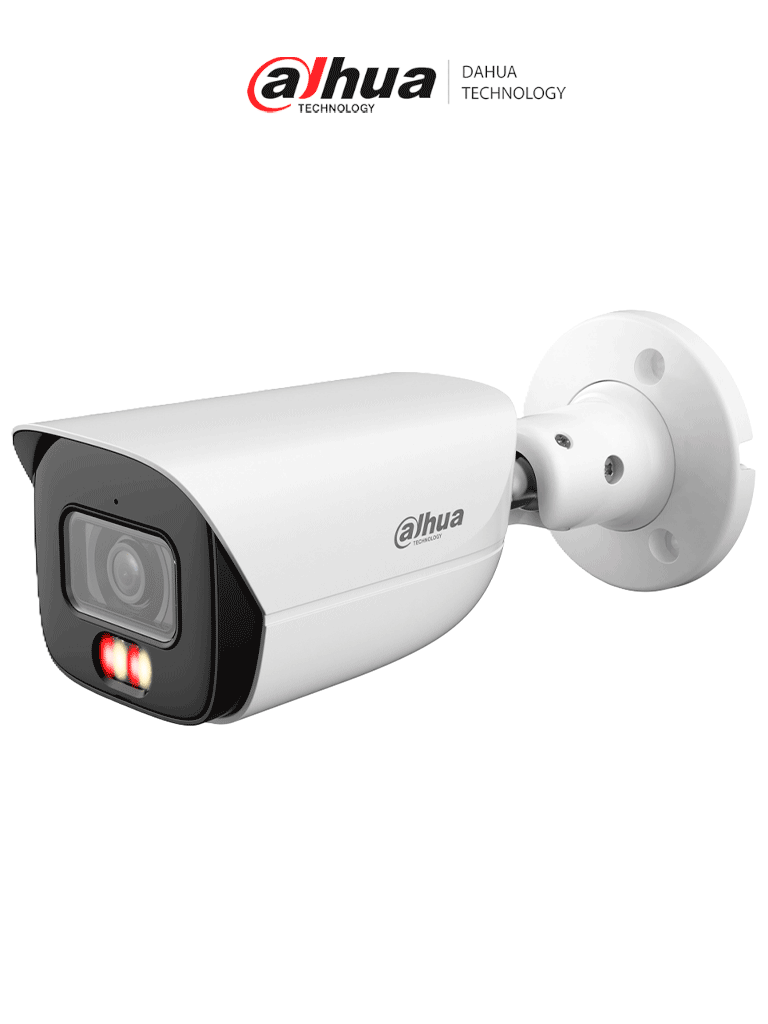 Imagen de DAHUA DH-IPC-HFW3849E-AS-IL - Cámara IP Bullet de 8 Megapíxeles con Iluminador dual/ WizSense/ Lente de 2.8 mm/ 107 Grados de Apertura/ H.265+/ Microfono Integrado/ 1 E&S de Alarma y Audio/ SMD 4.0/ WDR Real/ Quick Pick AI SSA/ PoE/ IP67/