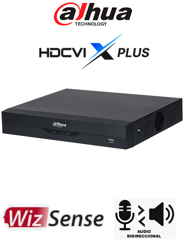 Imagen de DAHUA DH-XVR5108HS-I3/T - DVR de 5MP Lite WizSense/ HDCVI X PLUS/ Audio Bidireccional en 8 Canales/ Soporta 8 canales + 4 IP o 10 Canales IP/ Reconocimiento Facial y Protección Perimetral 1 Canal/ SMD Plus y AcuPick/ Compatible con Dolink Care