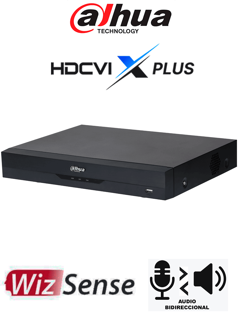 Imagen de DAHUA DH-XVR5108HE-I3/T - DVR de 8 Canales 5MP Lite WizSense/ HDCVI X PLUS/ Audio Bidireccional en los 8 Canales/ H.265+/ 8 Canales +4 IP/ Hasta 12 Ch IP/ 1 Canal de Reconocimiento Facial/ SMD Plus/ Protección Perimetral/ Compatible con Dolink Care