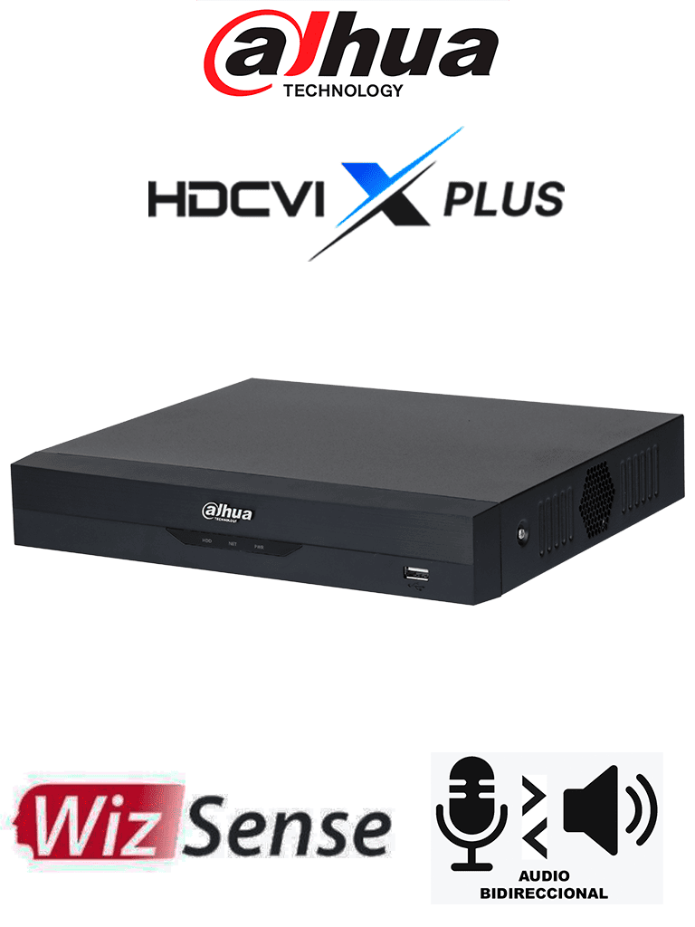 Imagen de DAHUA DH-XVR5116HS-I3/T - DVR de 5MP Lite con WizSense/ HDCVI X PLUS/ Audio Bidireccional en 16 Canales/ Soporta 16 Canales + 8 IP o hasta 16 canales IP/ Reconoc. Facial y Protección Perimetral en 1 Canal/ SDM Plus/ H.265+/ Compatible con Dolink Care