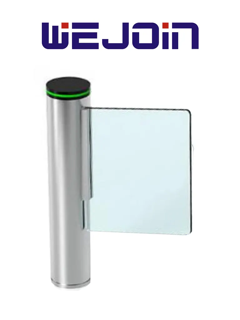 Imagen de WEJOIN WJTBH301BL - Puerta de Cortesia Abatible Bidireccional 3 Millones de Ciclos, 25 - 35 Aperturas por Minuto Aleta de Acrílico, Compatible con Controles de Acceso