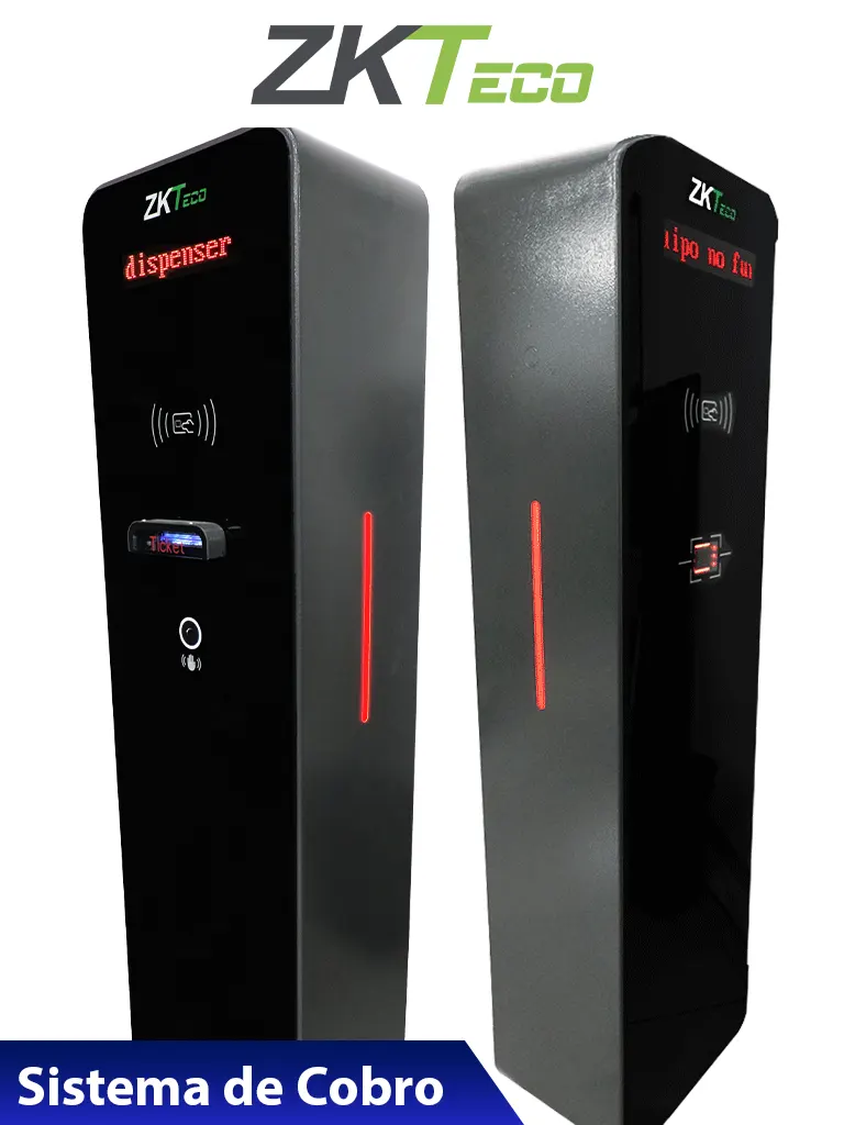 Imagen de ZKTECO TBM01 / TBM02 - Kit de Dispensador y Lector de Tickets QR / Sin Contacto / Compatible con Sensor de Masa VR10, UHF / Pantalla LED / Funciones de Voz / Requiere Software para cobro ZK Bio CV Security modulo de estacionamiento