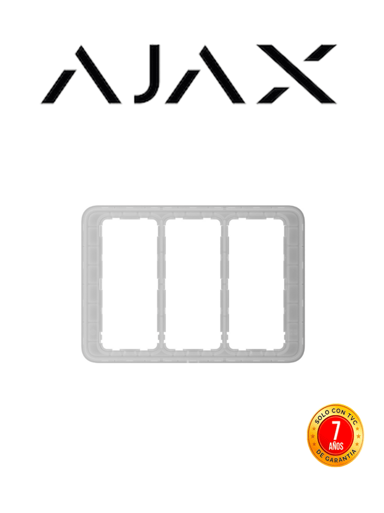 Imagen de AJAX Frame (3 seats) - Marco para instalación de LightSwitch de 3 espacios.