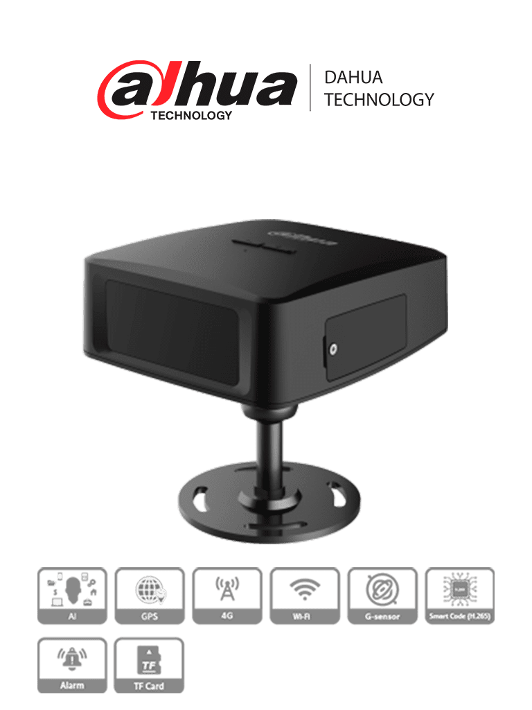 Imagen de DAHUA DAE-CDMS8113-GFW - Camara para Tablero Vehicular de 1.3 Megapixeles/ Dashcam DSM 720p/ Campo de Vision 55°/ Micrófono y Altavoz Integrado/ 4G/ GPS/ WiFi/ Admite Camaras Moviles HDCVI Externas/ Compatible con Mobile Center