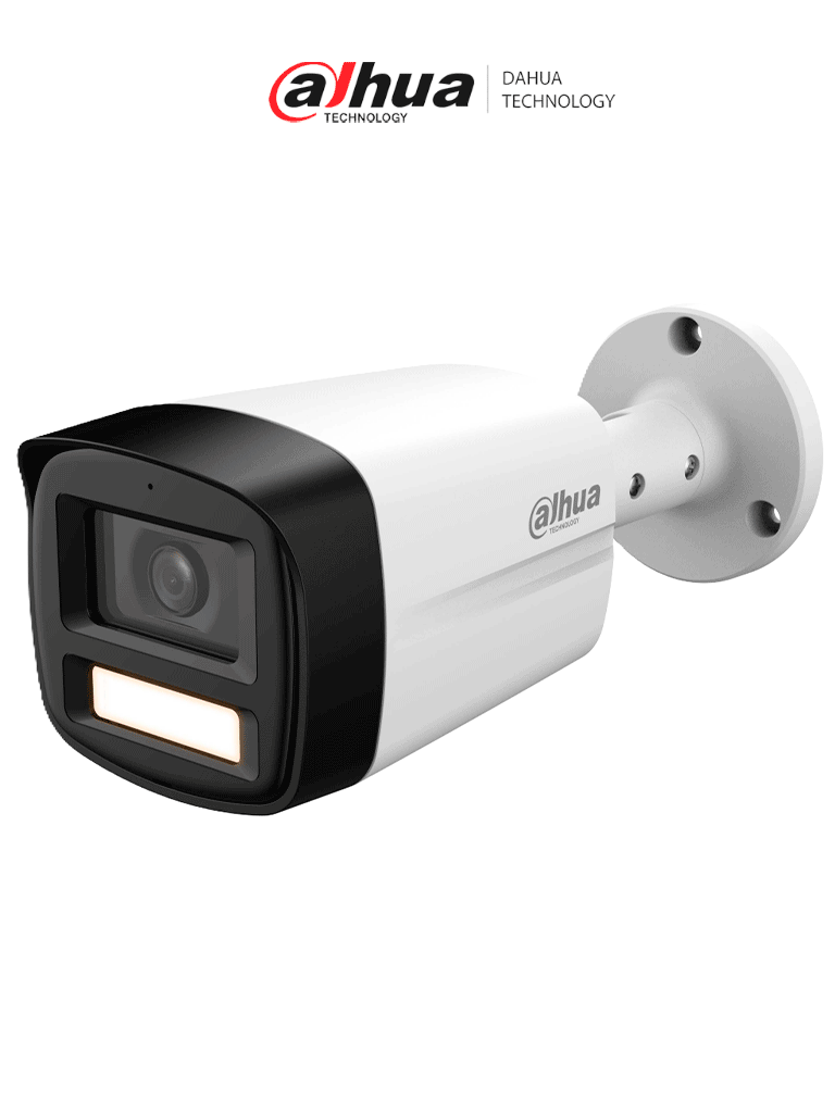 Imagen de DAHUA DH-HAC-HFW1209TLMN-A-LED-S3 - Camara Bullet Full Color de 2 Megapixeles/ 1080p/ Lente de 2.8mm/ 108 Grados de Apertura/ Microfono Integrado/ 40 Metros de Iluminación/ DWDR/ IP67/ Metalica+Policarbonato/