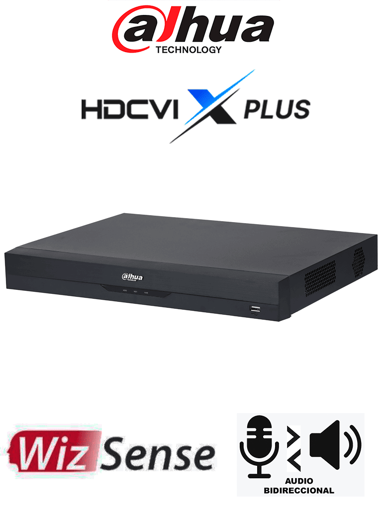 Imagen de DAHUA DH-XVR5232AN-I3/T - DVR de 32 Canales 5 MP Lite WizSense/ HDCVI X PLUS/ Audio Bidireccional en los 32 Canales/ H.265+/ Hasta 32 Ch HDCVI/ Reconocimiento Facial/ SMD Plus/ Protección Perimetral/ 2 Sata de Hasta 16 TB/ Compatible con Dolink Care