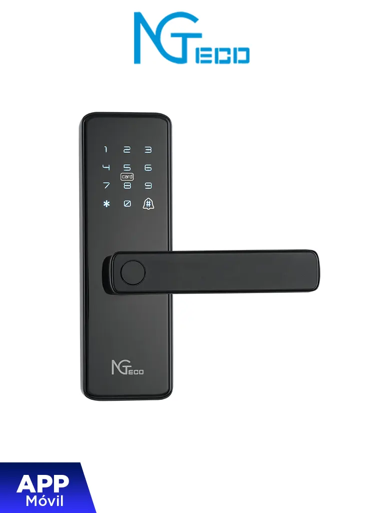 Imagen de NGTECO SL01A730N Cerradura Inteligente Biométrica con WiFi / 300 usuarios / APP Móvil