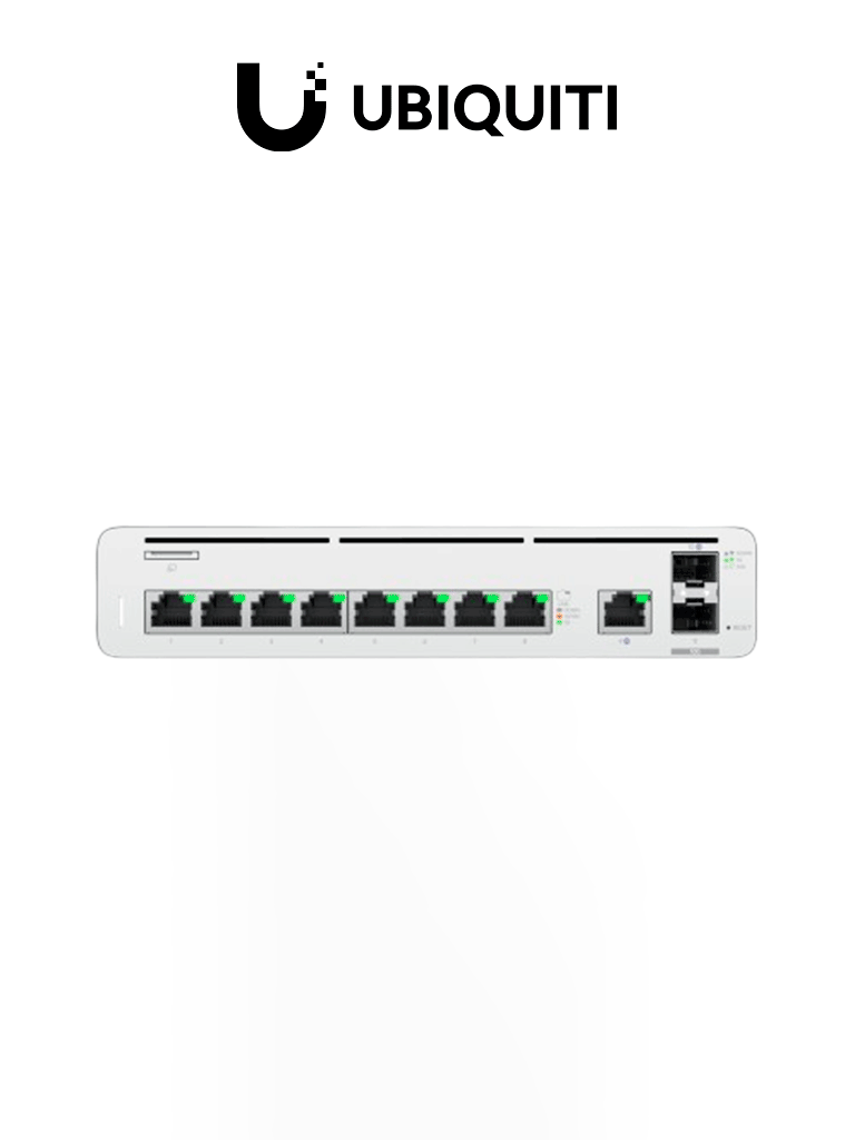 Imagen de UBIQUITI UISP-Console - Consola UISP con switch integrado y puerta de enlace ethernet multigigabit , 9 puertos GbE RJ45 , 2 puertos SFP+ DE 10G , Rendimiento NAT de 8500 Mbps , Aplicación UISP integrada.