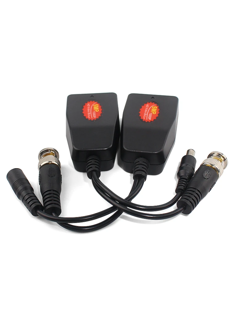 Imagen de SAXXON VB-04 - Par de transceptores 4K para video y energía, con entradas RJ45, 4K hasta 150m con CVI, 4MP y 2MP hasta 250m