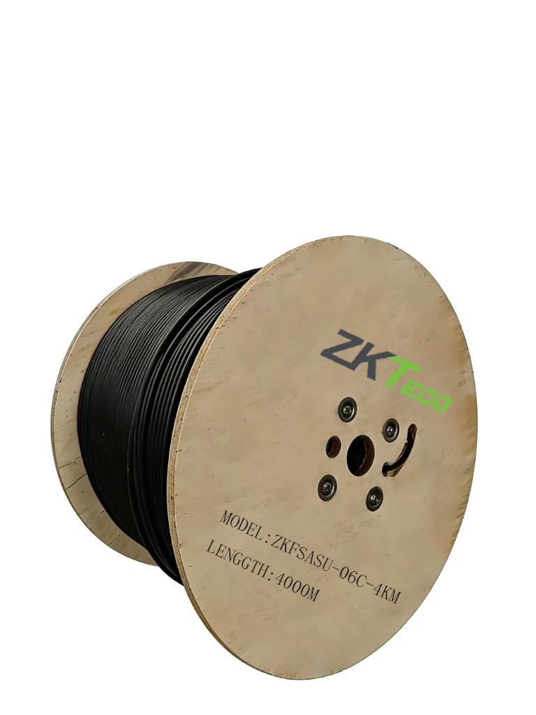 Imagen de TCE - ZKFSASU-06C-4KM - Fibra Óptica Aérea Mini ADSS (ASU) G.652D, Monomodo de 6 Hilos, Exterior, Span 80, Loose Tube (Precio por carrete)