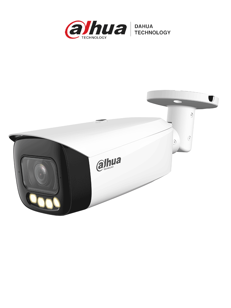 Imagen de DAHUA IPC-HFW5449T1-ZE-LED - Camara IP Bullet de 4 Megapixeles/ Full Color con Lente Motorizado de 2.7 a 12mm/ IP67/ E&S de Alarma/ Ranura para Micro SD/ Entrada de Micrófono y altavoz integrados/ ePoE