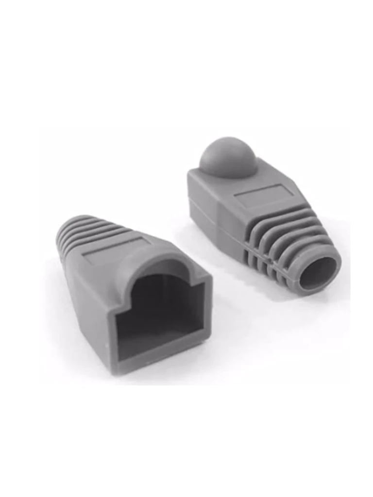 SBE TECH SBE-CAP-828-GY Bota para conector plug RJ45 CAT 5e / Color Gris / Paquete 50 piezas