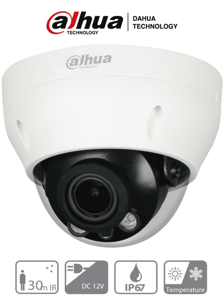 Imagen de DAHUA HAC-D3A21N-VF - Cámara Domo Varifocal de 2 Megapixeles/ Lente de 2.7 a 12mm/ IR de 30 Mts/ IP67/ DWDR/ BLC/ HCL/