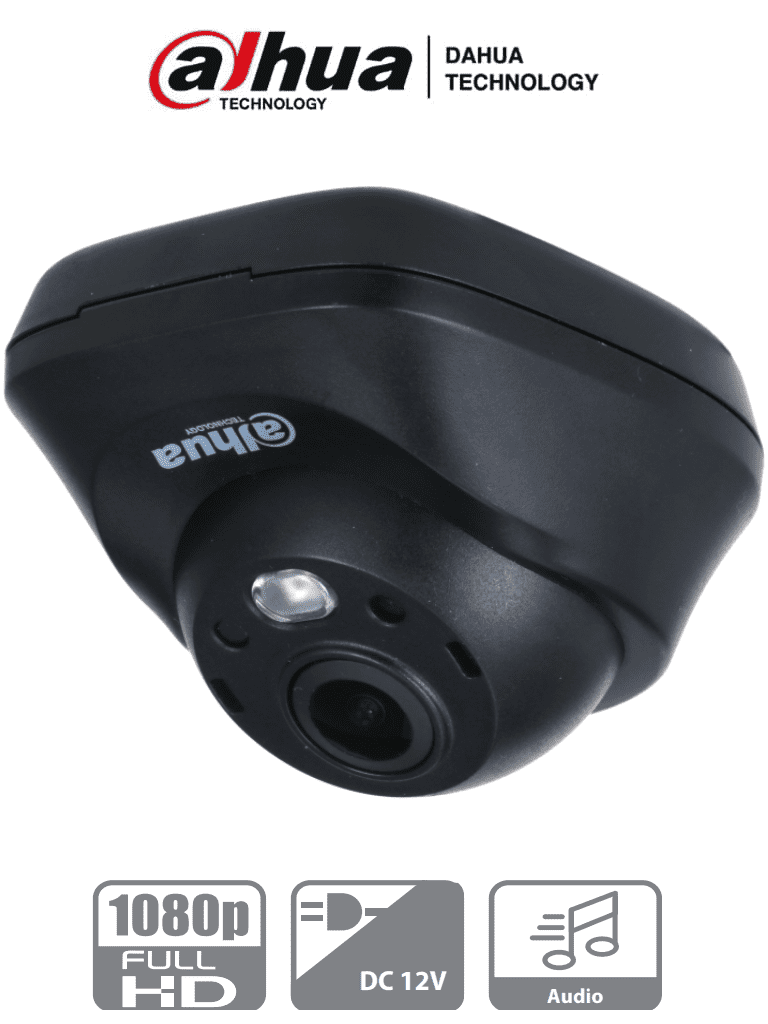 Imagen de DAHUA HAC-HDW3200LN - Cámara Mini Domo de 2 megapíxeles/ Lente de 2.1mm/ Gran Angular con 132 Grados de Apertura/ Micrófono Integrado/ IR de 3 Metros/ Soporta: CVI/CVBS/AHD/TVI/