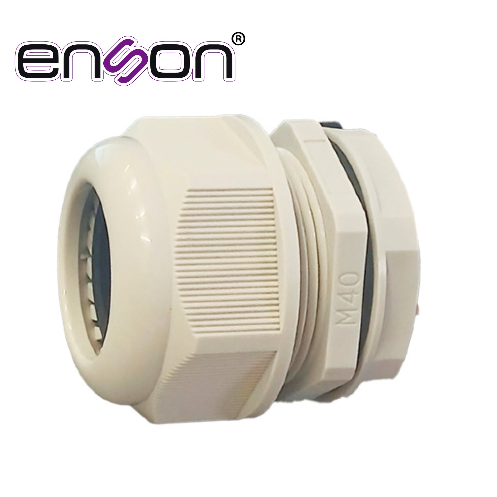 GLANDULA PLASTICA ENSON ENS-CG40 PARA CAJAS PLASTICAS / DIAMETRO DE CONEXION 40 MM / BRINDA SUJECION SEGURA Y SELLADO CONTRA POLVO Y AGUA / RECOMENDADA PARA INSTALACIONES EXIGENTES Y CAJAS DE MAYOR TAMANO / COMPATIBLE CON MODELOS ENS-NEM22 / ENS-NEM30