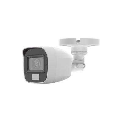 [SIN LOGO DE MARCA] [Dual Light + ColorVu] Bala TURBOHD 2 megapixel / 20 mts IR + 20 mts luz blanca / Lente 2.8 (100° de Visión)  /  Exterior IP66 / Audio por Coaxitron / TVI-AHD-CVI-CVBS / Metal / Smart-Hybrid light