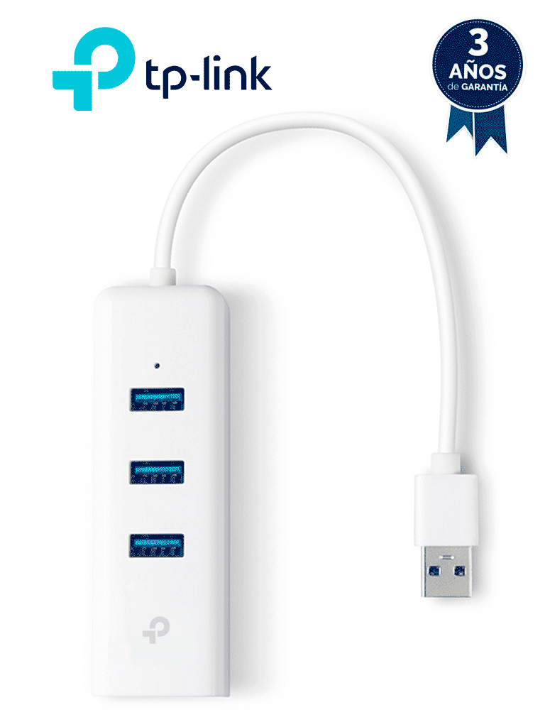 Imagen de TP-LINK - UE330 / Adaptador USB 2 en 1 / Hub 3 Puertos USB 3.0 / Adaptador Ethernet Gigabit