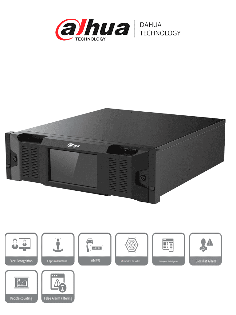 Imagen de DAHUA DHI-IVSS7016DR-8M Servidor de videovigilancia inteligente WizMind 3U 16HDDs/ video IP de 256 canales/ 512 Mbps/ Metadatos de video de hasta 96 canales/ Soporta RAID 0/1/5/6/10/50/60/ Energía redundante