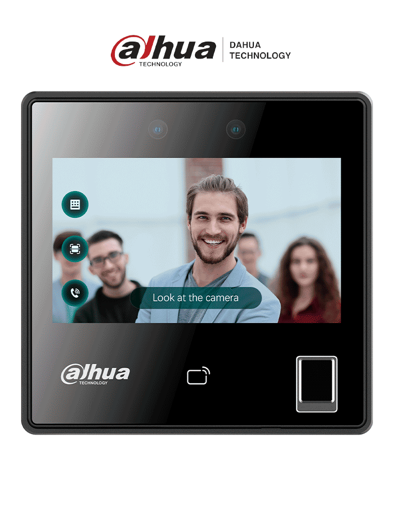 Imagen de DAHUA ASI3214A-W - Control de acceso con reconocimiento facial y pantalla táctil de 4.3"/ 3,000 rostros/ 5,000 huellas y 3,000 tarjetas MIFARE. Rango de reconocimiento de 0.3 a 1.5 m/ WiFi/ TCP/IP/ Wiegand/ RS485/ P2P. FACT/