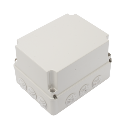 Caja Derivación-Conexión de Plástico (190 X 240 X 165 mm) con 12 Glándulas de Goma. Para Instalaciones Comerciales, Residenciales e Industriales. Incluye Tornillería para su Tapa. Funciona También como Registro.