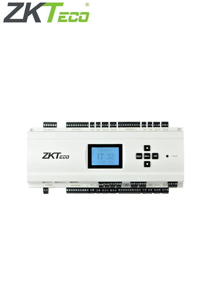 Imagen de ZKTECO EC10 - Panel para Control de Elevadores / 10 Pisos / 3,000 Huellas / 30,000 Tarjetas / No incluye Fuente / Compatible solo con Software Biosecurity /