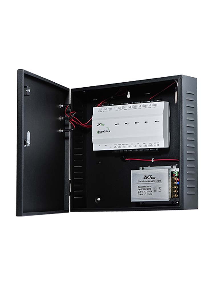 Imagen de ZKTECO INBIO260PROB - Panel de Control de Acceso Avanzado con Gabinete y Fuente / 2 Puertas / 20 mil Huellas / Push / Green Label / Requiere Licencia