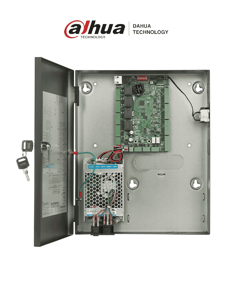 Imagen de DAHUA ASC2202C-D - Control de Acceso gestiona 2 puertas y 4 lectoras, admite 100,000 usuarios, 3,000 huellas y 500,000 registros. Con Interlock, Anti-passback, desbloqueo remoto y conectividad TCP/IP; RS-485 y Wiegand.