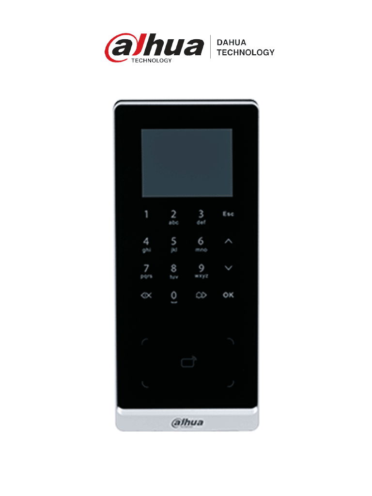 Imagen de DAHUA ASI2201H-DW - Control de Acceso de Tarjeta&Teclado/ Pantalla de 2.4"/ Conectividad WiFi & Ethernet/  30,000 usuarios y Tarjetas ID/ Puertos Wiegand y RS485/ 50 administradores/ Gestión Avanzada