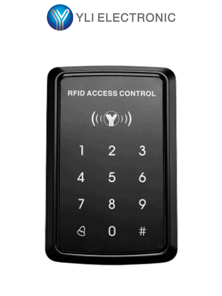 Imagen de YLI YK968 Control de Acceso Touch para 1000 Usuarios con Tarjetas ID 125 kHz o Password IP65 para Interior y Exterior Entrada Wiegand