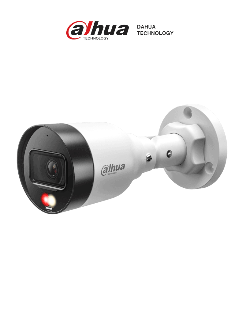 Imagen de DAHUA DH-IPC-HFW1439S1-A-IL  -Cámara IP Bullet de 4 Megapíxeles/Iluminador Dual/ Lente de 2.8mm/ 94 Grados de Apertura/ Micrófono Integrado/ 15 Metros de Iluminación con Luz Visible/ H.265+/ WDR de 120 dB