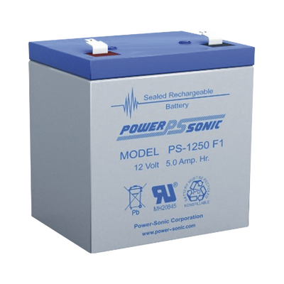 Batería 12V, 5AH, Para Respaldo, Tecnologías AGM/VRLA, 5 Años Vida Útil, Terminales F1, Reconocida UL