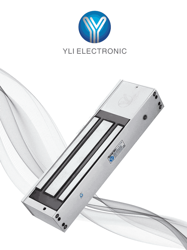 Imagen de YLI YM750TLED - YLI YM750TLED - Cerradura Magnética 750 kg o 1500 Lb de Fuerza de Sujeción / Indicador Led / Uso Interior Retardo de tiempo / Voltaje Dual 12v/24 VDC / Compatible con Soporte MBK750ZL