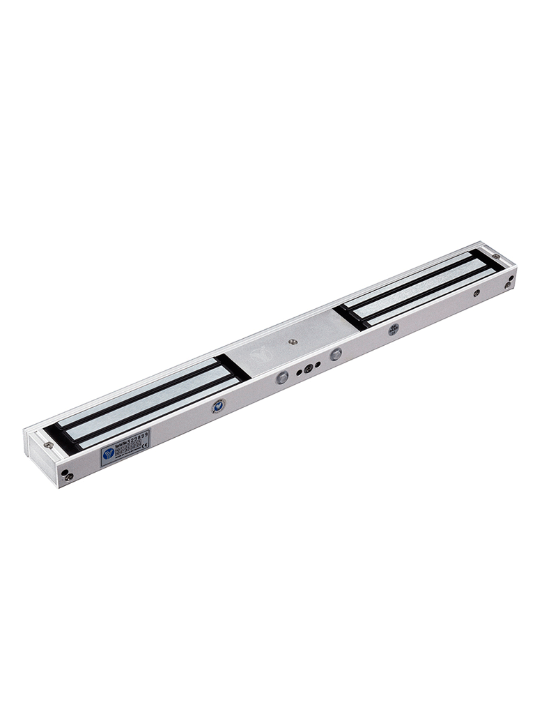 Imagen de YLI YM180NDLED - Cerradura Magnética Doble con Indicador Led para Control de Acceso / Interior / Fuerza de Sujeción 180 Kg o 350 Lbs por lado / Compatible con Soporte MBK180NDZL y MBK180U