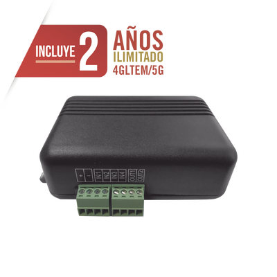 Controlador 4GLTEM / 4 ENTRADAS Y 2 SALIDAS / 2 AÑOS ILIMITADOS INCLUIDOS / Activacion Remota /Notificacion PUSH e EMAIL / APP SIN COSTO / Soporte para Reporte a Central de Alarma