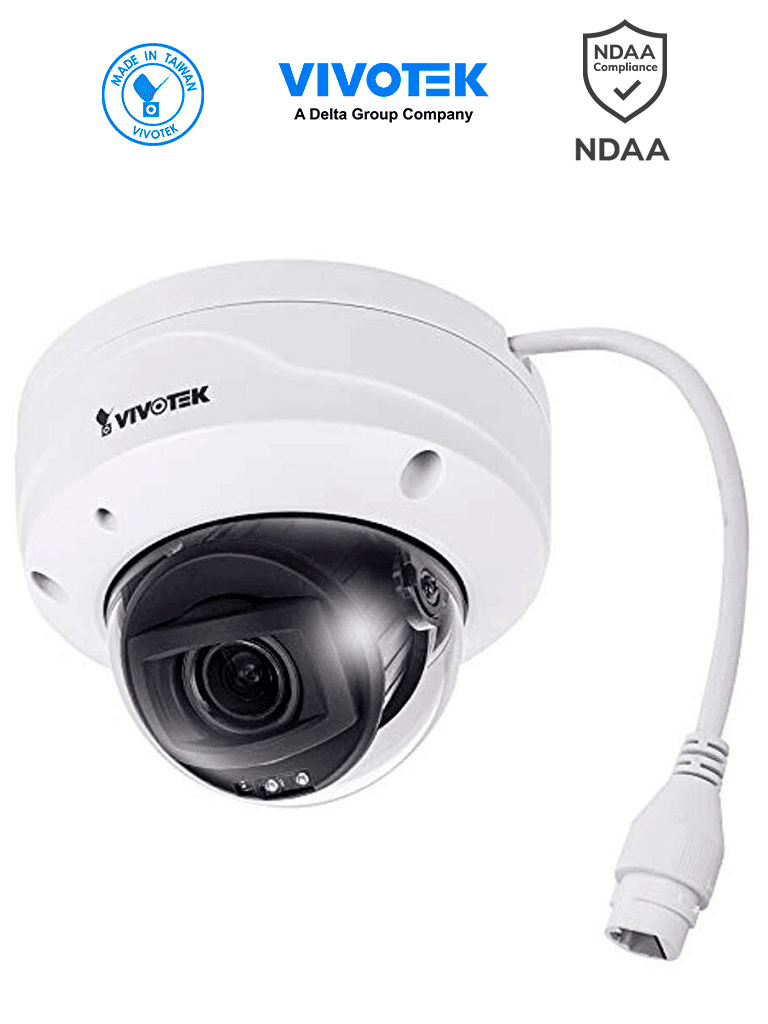 Imagen de VIVOTEK FD9388-HTV - Cámara IP domo exterior 5 MP, lente varifocal remoto 2.8-12mm, H.265, Smart IR 30m, WDR Pro, ciberseguridad Trend Micro, SNV, Smart Stream III, micrófono integrado, IP66/IK10, NDAA, ONVIF