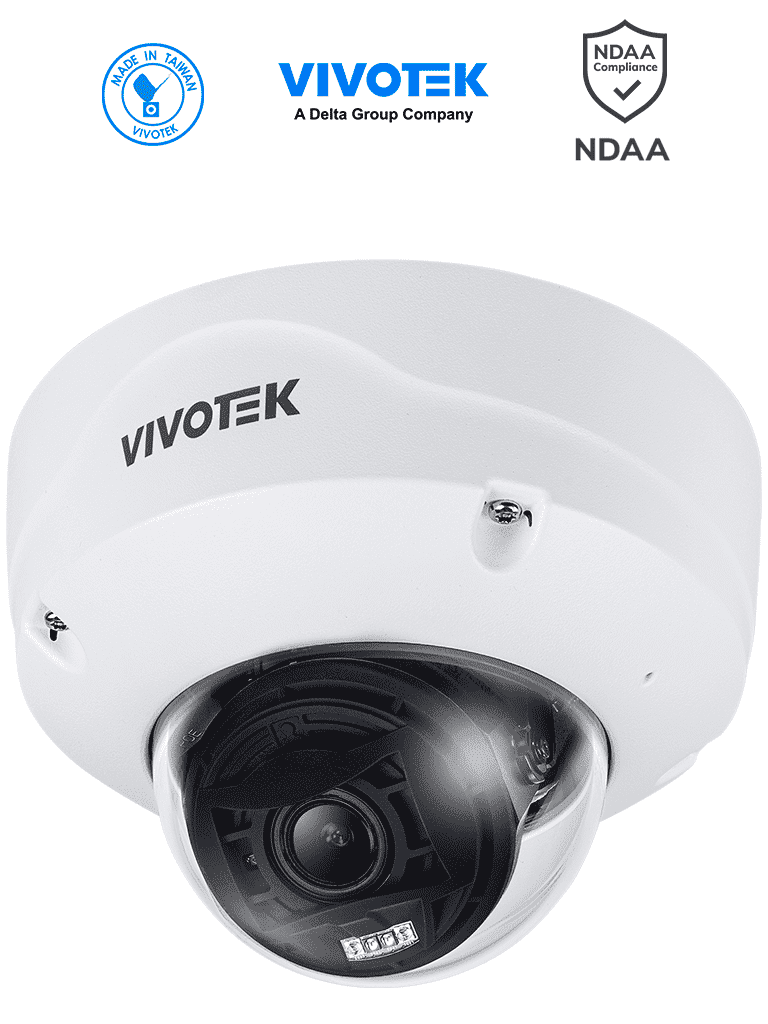 Imagen de VIVOTEK FD9387-EHTV-V3 - Cámara IP domo exterior 5 MP, lente varifocal remoto 2.7-13.5mm, Smart IR II 50m, WDR Pro, visión SNV, Deep Search, Smart VCA, protección IP67/IK10, ciberseguridad Trend Micro, conectores DI/DO, ONVIF, NDAA