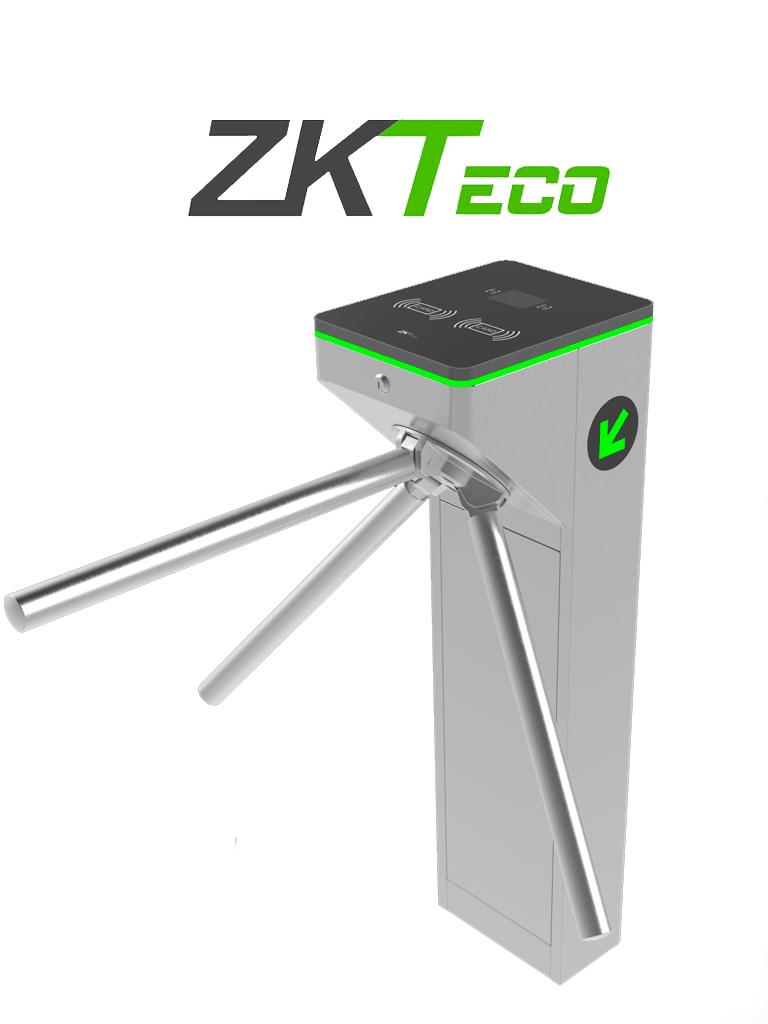 Imagen de ZKTECO MTS1000 - Torniquete Bidireccional / Acero SUS304  / 110V / 25 x min / Carril 50 cm / Exterior Protegido / 2 millones de Ciclos / No cuenta con Lectores y Panel / Compatible con Equipos de Rostro, Palma, Huella, Tarjeta y Código QR