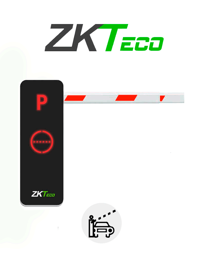 Imagen de ZKTECO BGM1060L -Barrera Vehicular/Brazo Recto Telescópico Dirección Ajustable/6 m/Gabinete Luz LED/ Indicador de Estado / 5s de apertura / Incluye 2 controles / Módulo Wi-Fi para conectarse con App ZK Barrier gratuita y apertura o cerrar