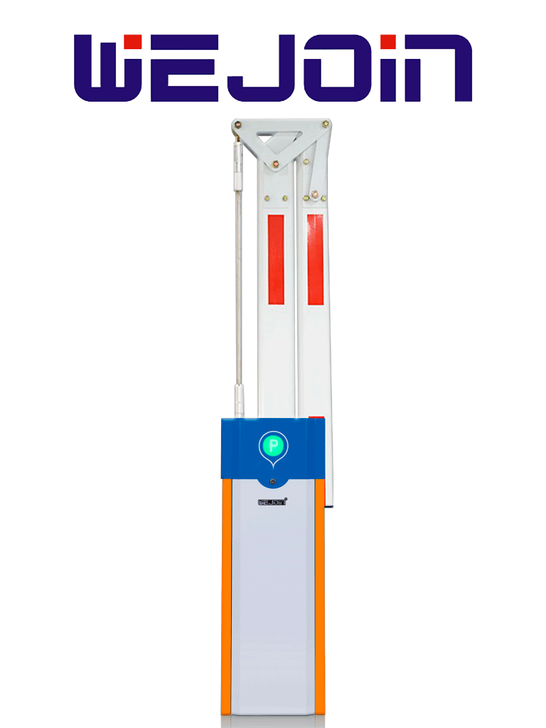 Imagen de WEJOIN WJCB101VFIL33D180 - Barrera Vehicular Izquierda / Alto flujo / Motor 24 VDC / Brazo Octagonal Articulado De 3 Metros A 180 Grados / Velocidad 3 Segundos / Dirección ajustable