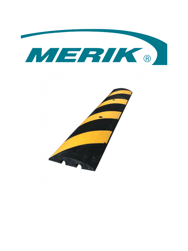 Imagen de MERIK T6FT - Reductor de velocidad o tope vehicular LIFTMASTER / 100% Caucho RECICLADO / Negro con amarillo