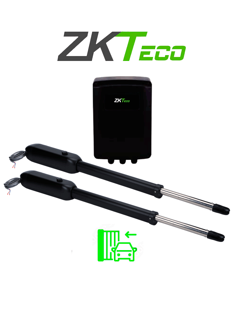 Imagen de ZKSW400DC - Kit de Pistones de Aluminio Antioxidante, Para Puertas Abatibles de Doble Servicio, Soporta 400 kg por Puerta, Instalación Sencilla sin Soldadura, Accesorios Incluidos, Alimentación 110V