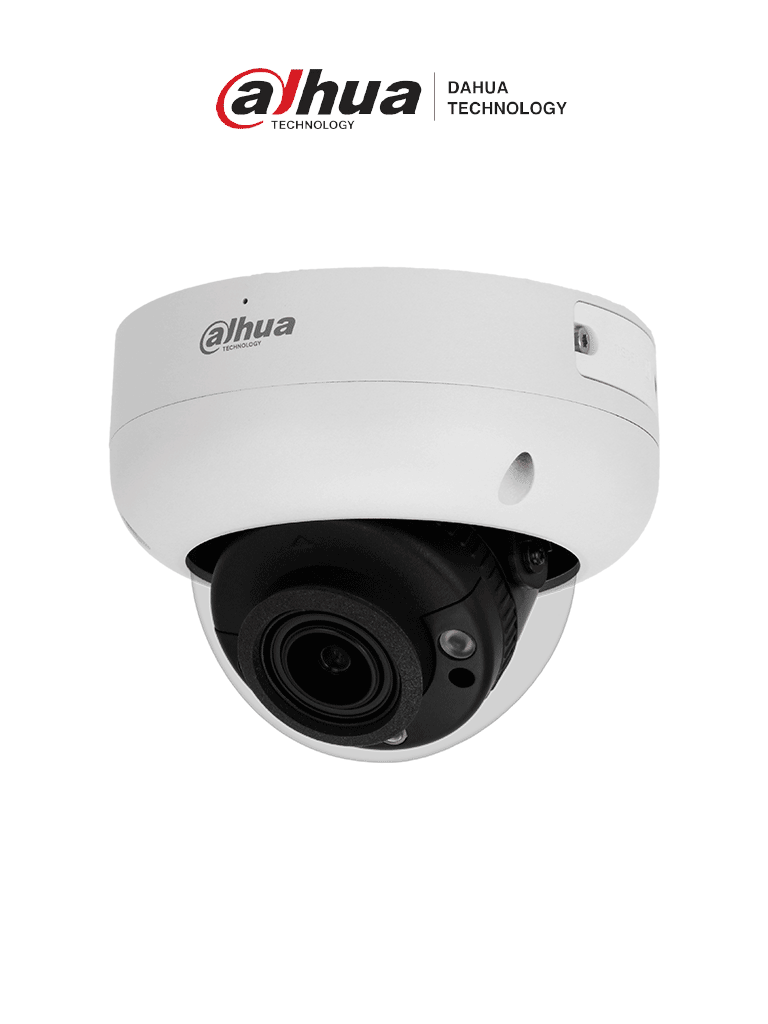 Imagen de DAHUA DH-IPC-HDBW3441R-ZS-S2  - Cámara IP Domo Antivandálica 4 MP con lente motorizado 2.7-13.5mm e IR 40m,  cuenta con IA WizSense, Detección de Movimiento Inteligente, Protección Perimetral, Starlight, PoE, WDR, H.265+ y protección IP67 e IK10.