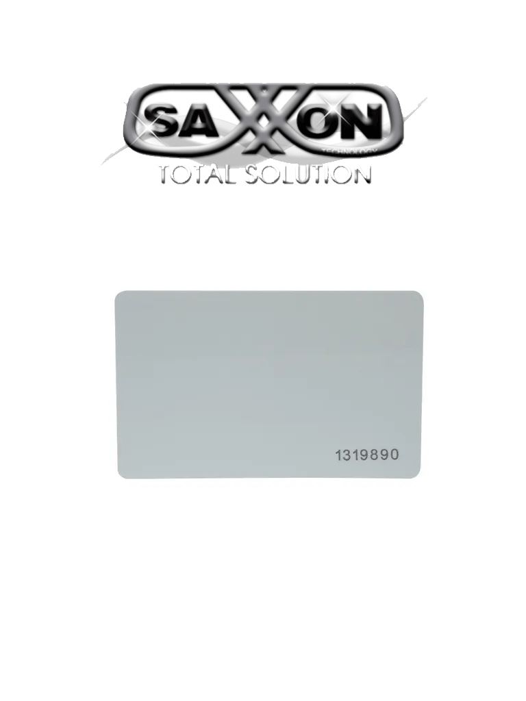 Imagen de SAXXON SAXTHF01- TAG o Tarjeta De PVC UHF pasivo / Compatible con Lectoras SAXR2656 & SAXR2657 / EPC GEN2 / Folio Impreso