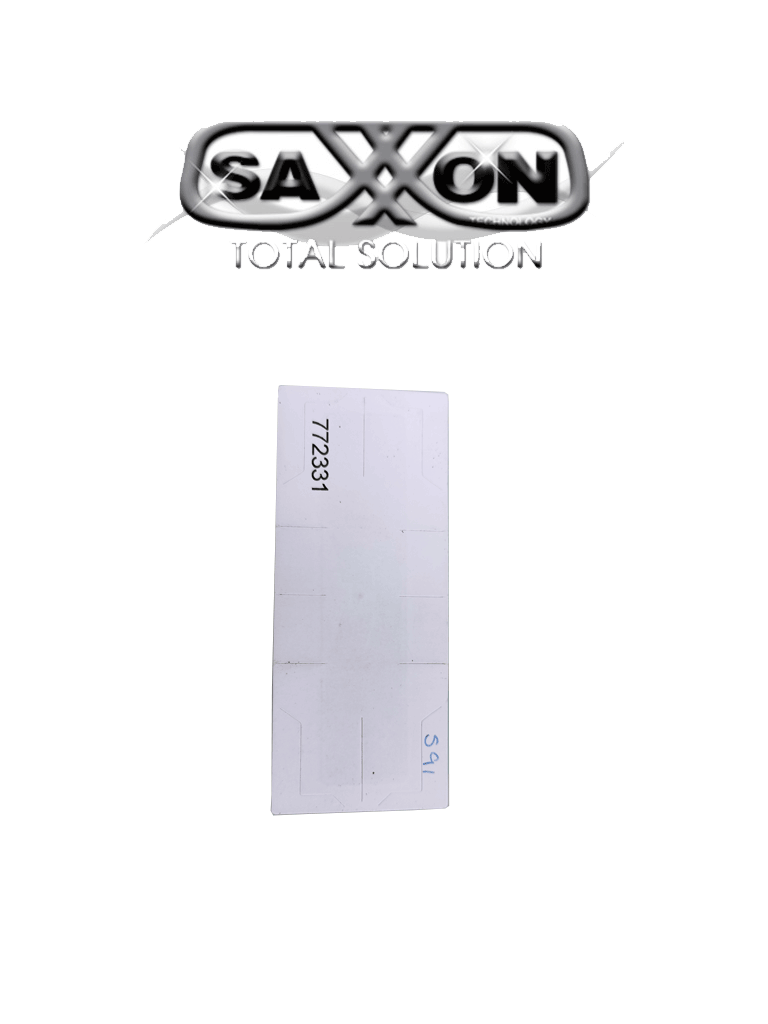 Imagen de SAXXON THF02 - TAG De papel ADHERIBLE / Altas temperaturas / Compatible con Lectoras SAXR2656 & SAXR2657 / Folio Impreso