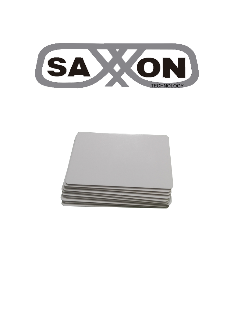 Imagen de SAXXON SAXDUAL03 - Paquete de 10 TAG De PVC / UHF / ID / Compatible con Lectoras SAXR2656 & SAXR2657 / Lectoras de Proximidad 125 khz / EPC GEN2 / Folio Impreso